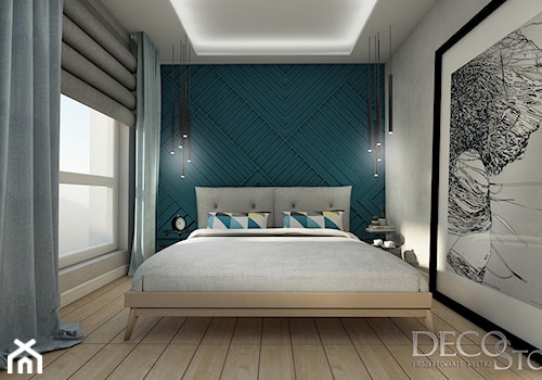 nowoczesna sypialnia - Sypialnia, styl minimalistyczny - zdjęcie od Decostory projekty wnętrz, konsultacje oraz szybkie metamorfozy