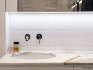 Łazienka umywalka podblatowa - zdjęcie od Beata Trzetrzelewska Architekt