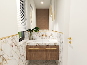 Toaleta marmurowa ze złotymi dodatkami - zdjęcie od ZRÓB SOBIE RAJ