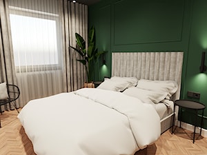 Sypialnia w stylu industrialno-klasycznym - zdjęcie od ZRÓB SOBIE RAJ