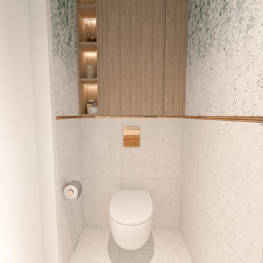 Toaleta w domu jednorodzinnym - zdjęcie od ZRÓB SOBIE RAJ - Homebook
