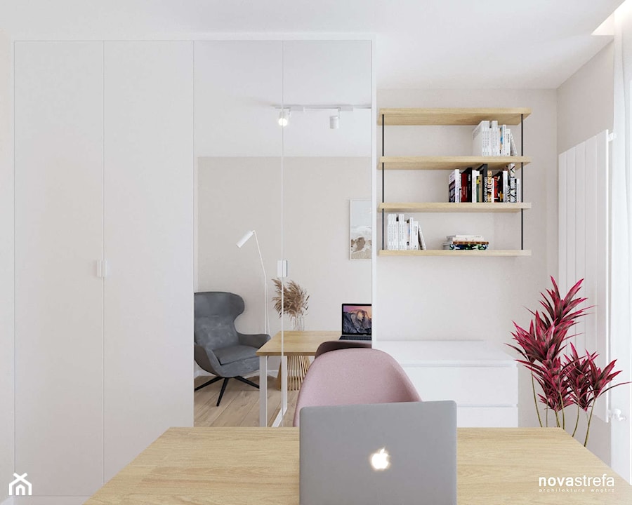 Biuro w jasnych tonacjach - zdjęcie od Novastrefa - Architektura Wnętrz