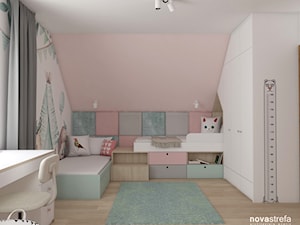 Łóżka dla dziewczynek ze schowkami - zdjęcie od Novastrefa - Architektura Wnętrz