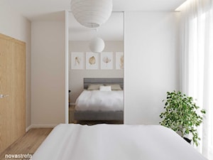 Sypialnia w ciepłych beżach - zdjęcie od Novastrefa - Architektura Wnętrz