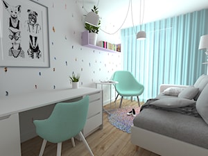 Pokój nastolatki - Średni pokój dziecka dla dziecka dla nastolatka dla dziewczynki, styl nowoczesny - zdjęcie od Dobry Plan