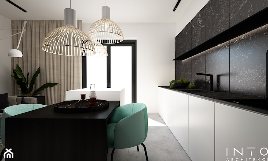Reszów | mieszkanie | 49m2 - Kuchnia, styl nowoczesny - zdjęcie od INTO architekci