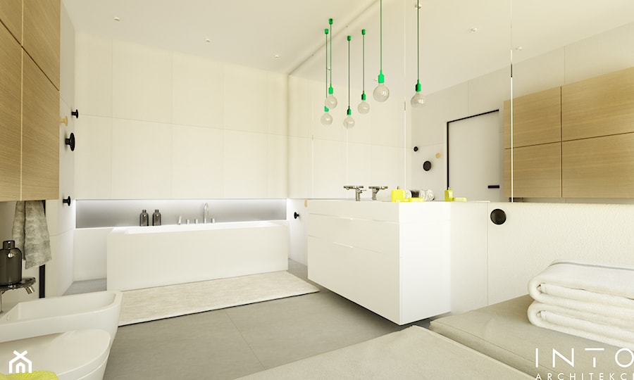 Rzeszow | dom | 180m2 - Łazienka, styl minimalistyczny - zdjęcie od INTO architekci