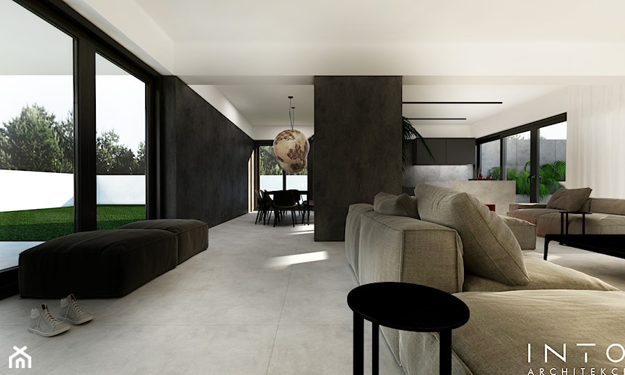 Chyby | dom | 300m2 - Hol / przedpokój, styl minimalistyczny - zdjęcie od INTO architekci