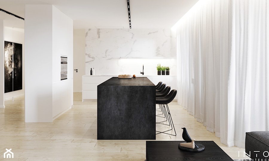 Warszawa | apartament | 150m2 - Kuchnia, styl minimalistyczny - zdjęcie od INTO architekci