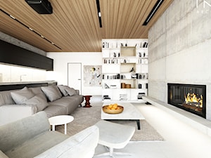 Rzeszow | dom | 180m2 - Salon, styl minimalistyczny - zdjęcie od INTO architekci