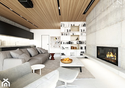 Rzeszow | dom | 180m2 - Salon, styl minimalistyczny - zdjęcie od INTO architekci