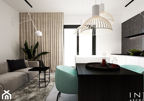 Reszów | mieszkanie | 49m2 - Kuchnia, styl minimalistyczny - zdjęcie od INTO architekci
