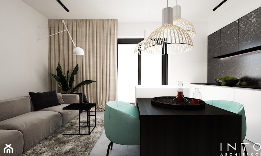 Reszów | mieszkanie | 49m2 - Kuchnia, styl minimalistyczny - zdjęcie od INTO architekci