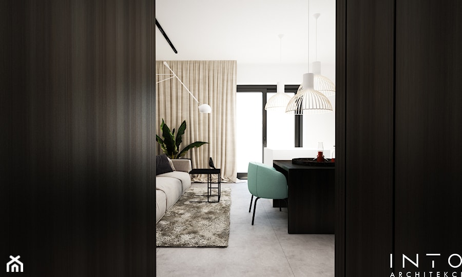 Reszów | mieszkanie | 49m2 - Salon, styl minimalistyczny - zdjęcie od INTO architekci