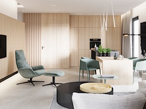 Poznań | apartament | 120m2 - Salon, styl minimalistyczny - zdjęcie od INTO architekci