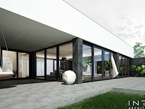 Chyby | dom | 300m2 - Taras, styl minimalistyczny - zdjęcie od INTO architekci