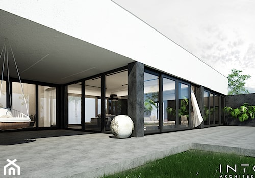 Chyby | dom | 300m2 - Taras, styl minimalistyczny - zdjęcie od INTO architekci