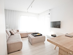Poznań | mieszkanie | 52m2 - Salon, styl minimalistyczny - zdjęcie od INTO architekci