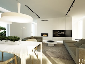 Koszalin | dom | 130m2 - Salon, styl minimalistyczny - zdjęcie od INTO architekci