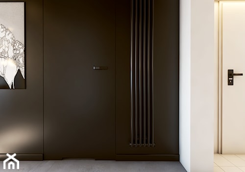 Industrial vibe - Średni biały brązowy hol / przedpokój, styl minimalistyczny - zdjęcie od EDYCJA studio