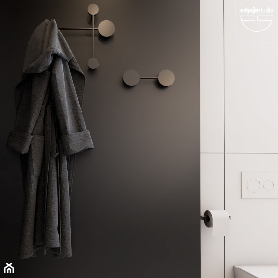 Opposites attract - Mała bez okna łazienka, styl nowoczesny - zdjęcie od EDYCJA studio