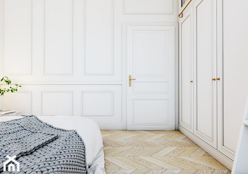 Back to classics - Średnia beżowa biała sypialnia, styl tradycyjny - zdjęcie od EDYCJA studio
