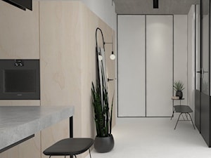 Apartament w Warszawie - Średni biały hol / przedpokój, styl minimalistyczny - zdjęcie od mallumo