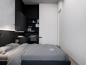 Mieszkanie 45mkw Warszawa - Sypialnia, styl minimalistyczny - zdjęcie od mallumo