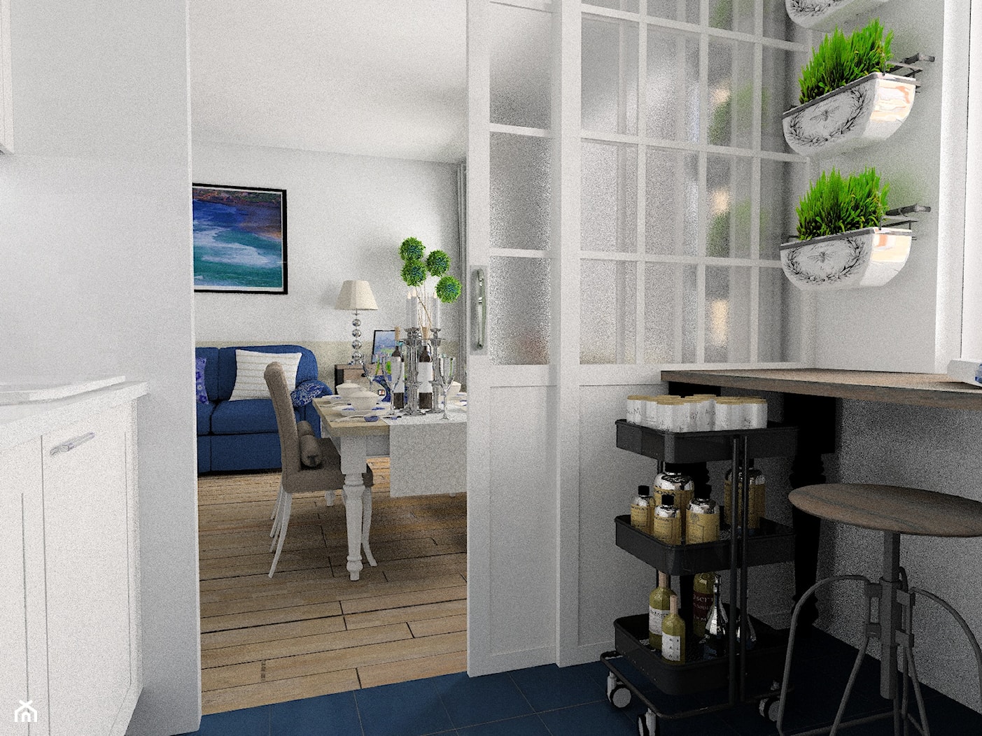 Mieszkanie w stylu Hampton Beach - zdjęcie od GocaDesign - Homebook