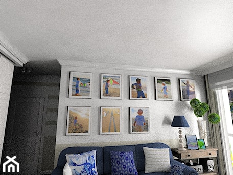Aranżacje wnętrz - Salon: Mieszkanie w stylu Hampton Beach - GocaDesign. Przeglądaj, dodawaj i zapisuj najlepsze zdjęcia, pomysły i inspiracje designerskie. W bazie mamy już prawie milion fotografii!