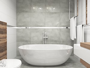 Projekt łazienki - Średnia bez okna łazienka, styl nowoczesny - zdjęcie od MINIMAL.