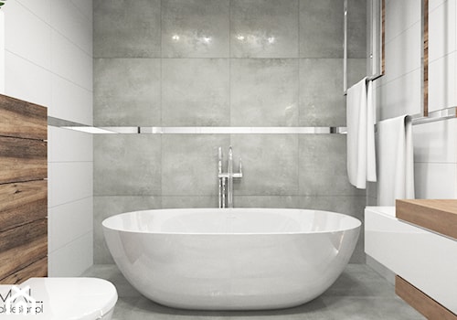 Projekt łazienki - Średnia bez okna łazienka, styl nowoczesny - zdjęcie od MINIMAL.