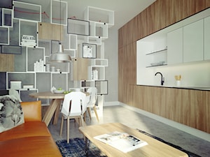 Niewielkie mieszkanie w centrum Krakowa - Salon, styl skandynawski - zdjęcie od Avocado Concept