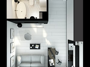 Black&White - kawalerka 28m2 - zdjęcie od Avocado Concept