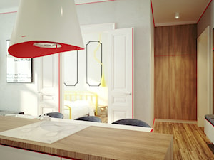 2-pokojowe mieszkanie - 44 m2 - Salon, styl skandynawski - zdjęcie od Avocado Concept
