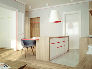2-pokojowe mieszkanie - 44 m2 - Salon, styl skandynawski - zdjęcie od Avocado Concept