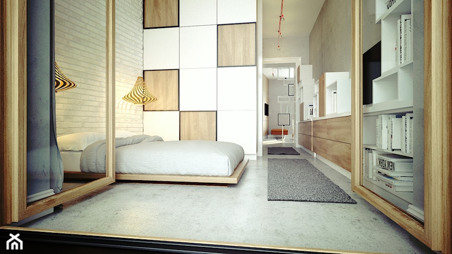 Niewielkie mieszkanie w centrum Krakowa - Sypialnia, styl skandynawski - zdjęcie od Avocado Concept