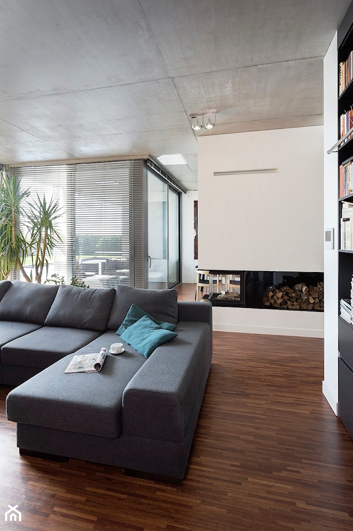 Dom w Środzie Wie - Salon, styl nowoczesny - zdjęcie od Home Plan projektowanie wnętrz Joanna Mielczarek - Homebook