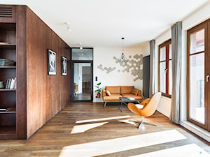 Kancelaria adwokacka - Duże w osobnym pomieszczeniu z sofą beżowe biuro, styl nowoczesny - zdjęcie od Home Plan projektowanie wnętrz Joanna Mielczarek