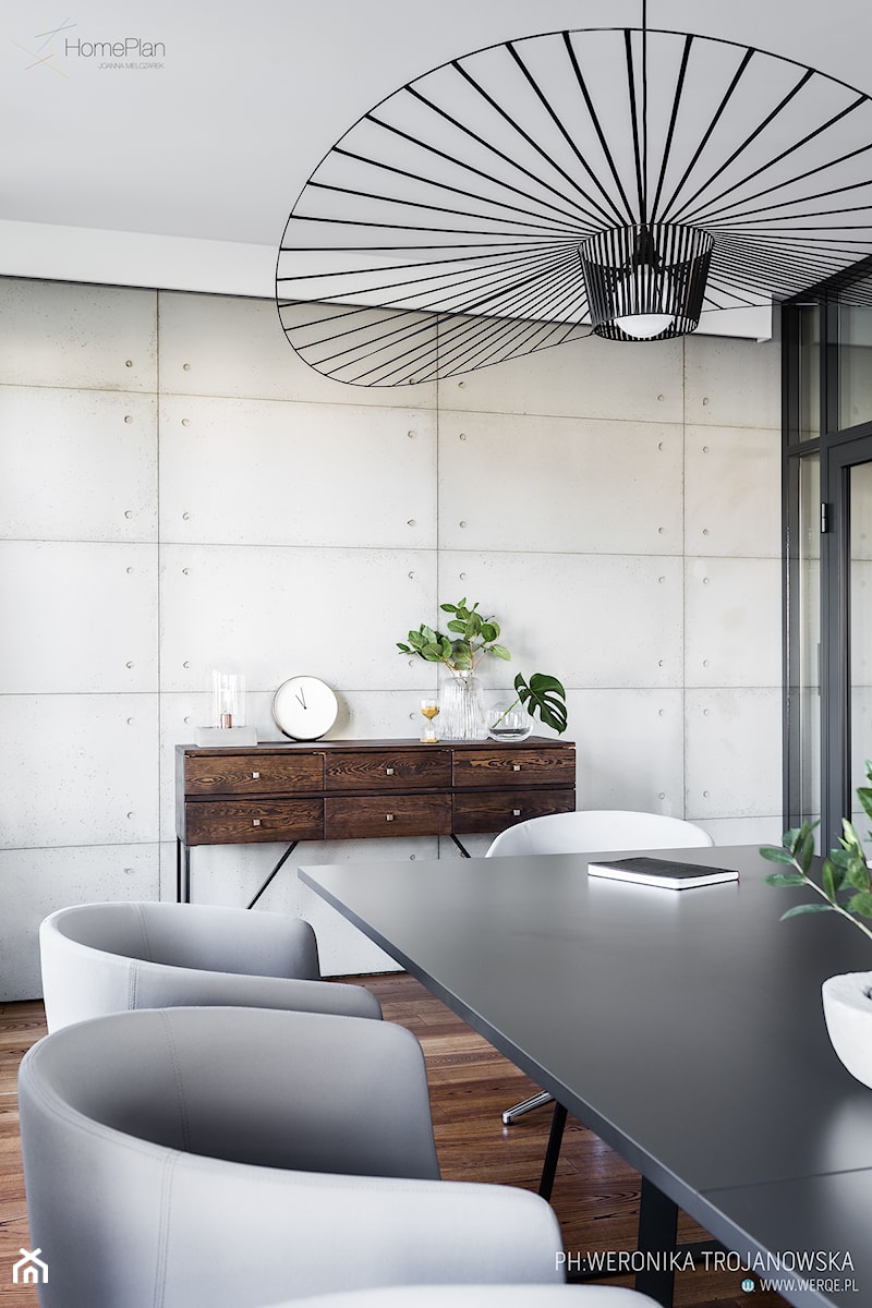 Kancelaria adwokacka - Średnie szare biuro, styl nowoczesny - zdjęcie od Home Plan projektowanie wnętrz Joanna Mielczarek