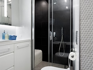 Mieszkanie w Poznaniu IV - Mała bez okna z punktowym oświetleniem łazienka, styl nowoczesny - zdjęcie od Home Plan projektowanie wnętrz Joanna Mielczarek