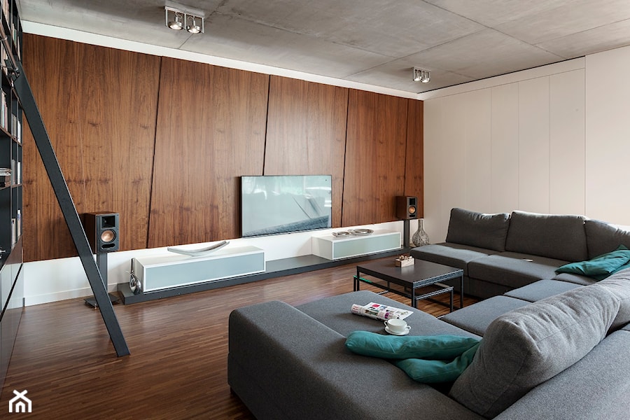 Dom w Środzie Wie - Salon, styl nowoczesny - zdjęcie od Home Plan projektowanie wnętrz Joanna Mielczarek