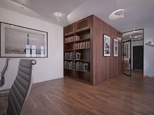 Kancelaria - Duże białe biuro - zdjęcie od Home Plan projektowanie wnętrz Joanna Mielczarek