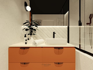 łazienka w pomarańczy