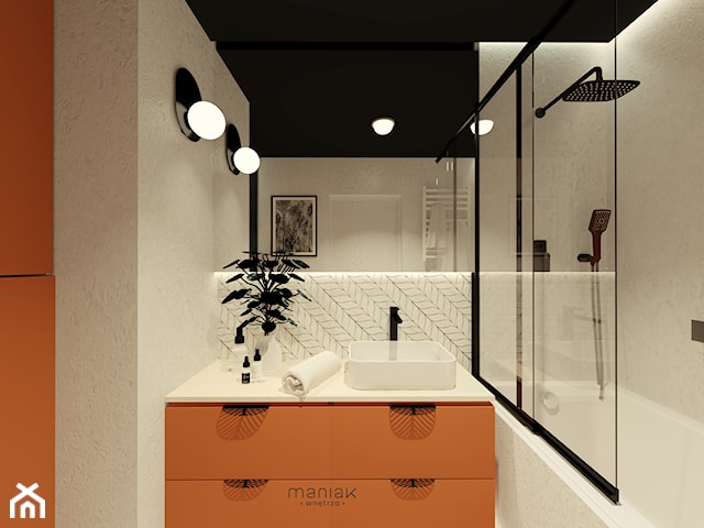 łazienka w pomarańczy