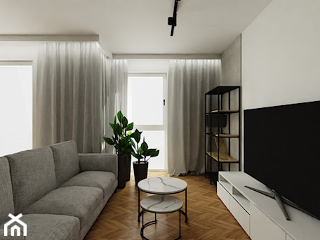 Aranżacje wnętrz - Salon: Apartament z ukrytymi drzwiami - Salon, styl nowoczesny - Reforma Domu. Przeglądaj, dodawaj i zapisuj najlepsze zdjęcia, pomysły i inspiracje designerskie. W bazie mamy już prawie milion fotografii!