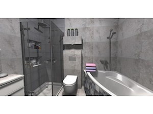 Średnia bez okna łazienka, styl nowoczesny - zdjęcie od płytki24