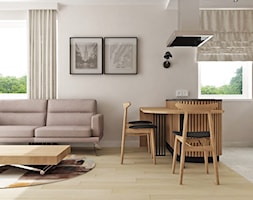 Jasny salon w stylu minimalistycznym - zdjęcie od Alina Badora Pracownia Architektury Wnętrz - Homebook
