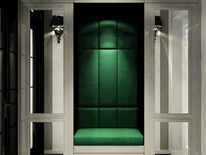 Hol z wygodnym siedziskiem w luksusowej willi - zdjęcie od Alina Badora Pracownia Architektury Wnętrz