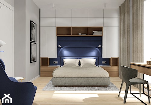 Jasna sypialnia w skandynawskim klimacie - zdjęcie od Alina Badora Pracownia Architektury Wnętrz